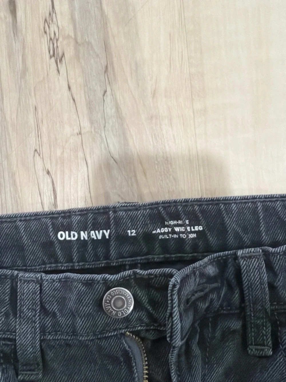 Old Navy Black Wide-Leg Kids Jeans